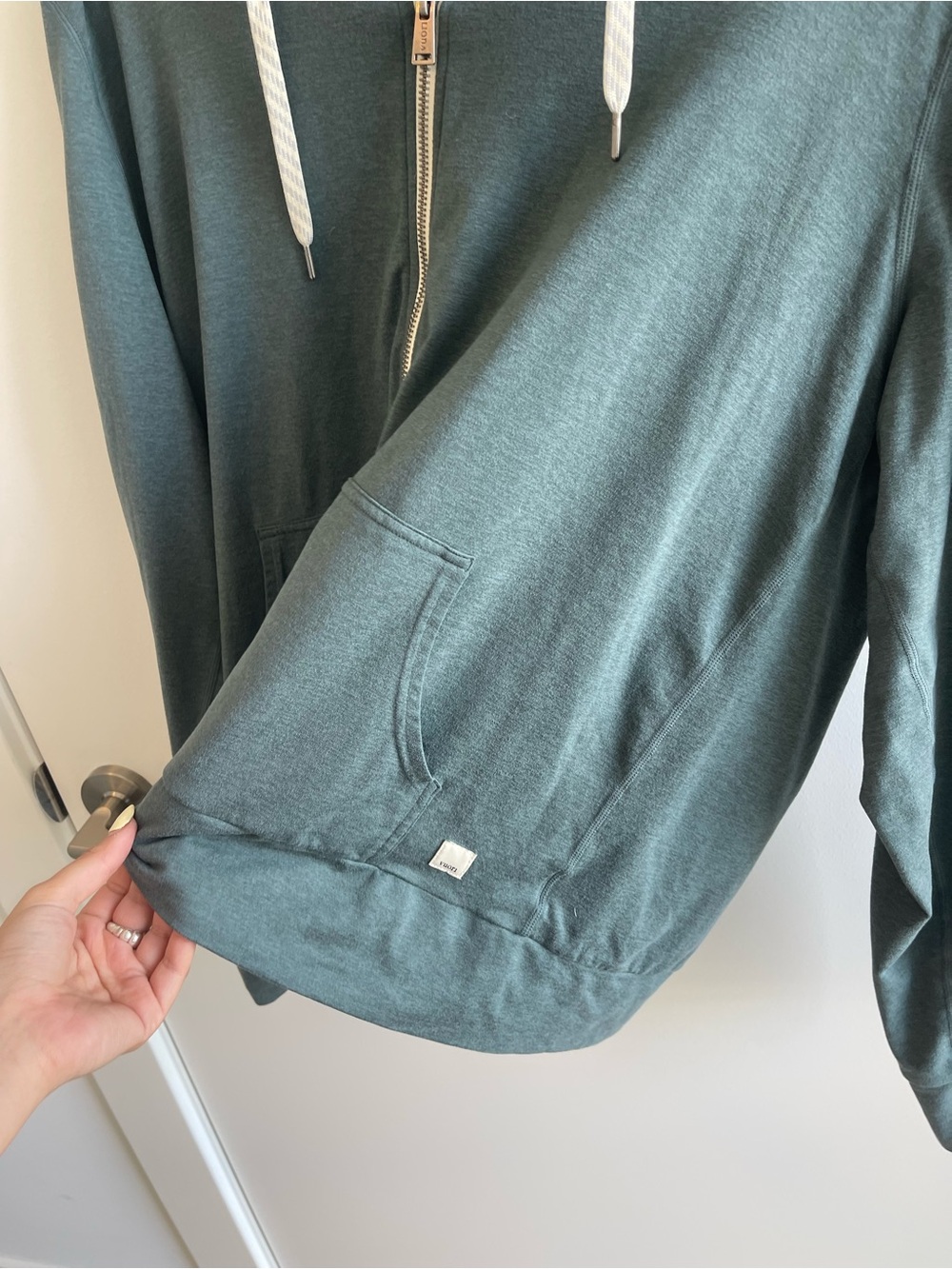 Vuori Teal Zip-Up Hoodie - Picture 2 of 7
